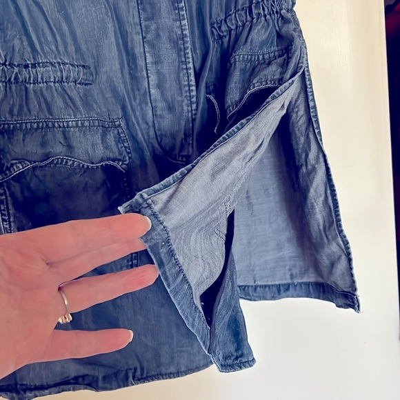 ❤️NWT.  Buffalo: David Bitton sleeveless, lightweight denim deep blue blouse. - Picture 5 of 8